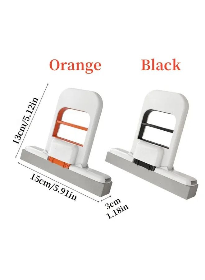 Black Portable Self Wringing Handheld Mop Wet Dry Multi Surface Cleaner - Image 3